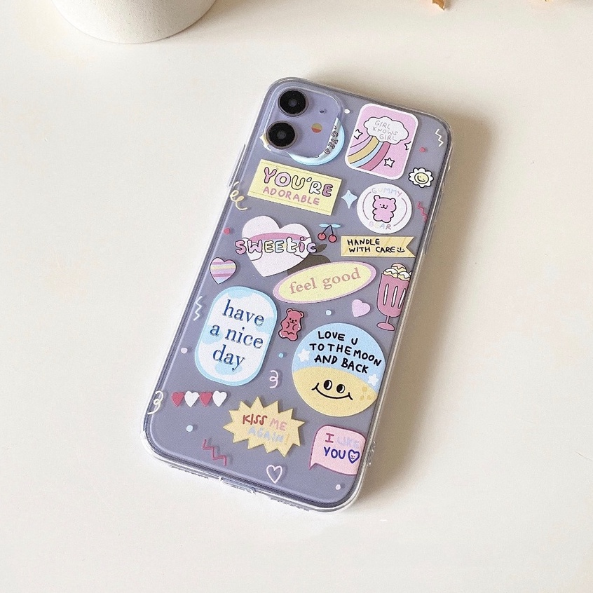 Love Moon พิมพ์ anticrack กรณี oppo a3x a3 nfc a60 a78 4g 6 pro a16k a17k a16e a15 a31 a1k a54 a5s a