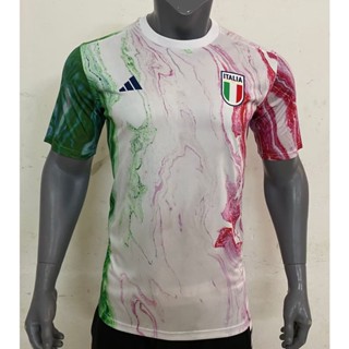 เสื้อกีฬาแขนสั้น ลายทีมชาติฟุตบอล Italy 23-24 เกรด AAA ไซซ์ S-XXL