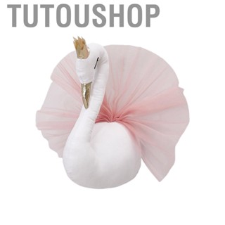 Tutoushop Gold Crown Swan Wall Hanging Doll Stuffed Toy Kids Room Decoration for Bedroom Playroom