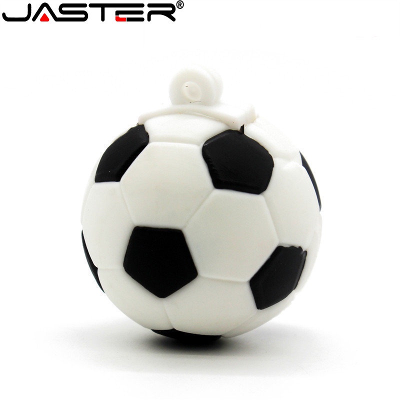 Jaster แฟลชไดรฟ์ USB 2.0 64GB 32GB 16GB 8GB 4GB ลายการ์ตูนลูกบาสเก็ตบอล รักบี้ ลูกเทนนิส