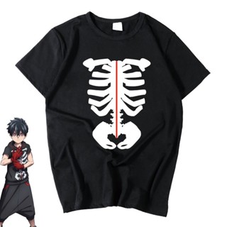 2023เสื้อยืดแขนสั้นลําลอง ผ้าฝ้าย พิมพ์ลายอนิเมะ Kemono Jihen Kusaka Kabane Tademaru Shiki สําหรับผู้ชาย
