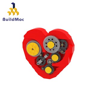 Buildmoc บล็อคตัวต่อ รูปหัวใจ ของเล่น ของขวัญวันวาเลนไทน์ MOC-4453 186 ชิ้น