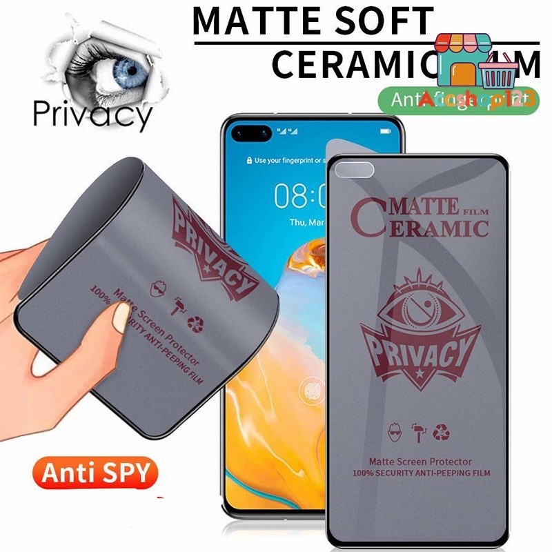 กระจกนิรภัย MATTE CERAMIC SPY INFINIX ZERO 5G/ZERO 2023/ZERO X PRO/ZERO X NEO/ZERO 8I/ZERO 8/S5 PRO/