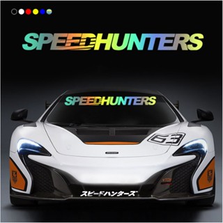 สติกเกอร์ สไตล์ญี่ปุ่น 18x2 ซม. ญี่ปุ่น SPEED HUNTERS JDM สตรีท แข่งรถ กระจกหน้ารถ ดริฟท์ สติกเกอร์รถมอเตอร์ไซค์ สติกเกอร์