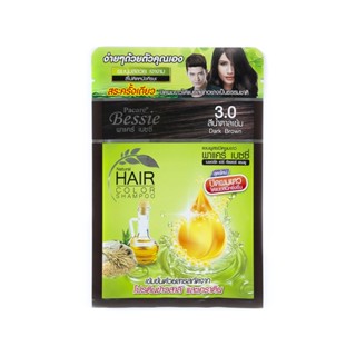 พาแคร์เบซซี่ MIRACLE แชมพูเปลี่ยนสีผม น้ำตาลเข้มPACAREBESSIE HAIR DARKBROWN30ML