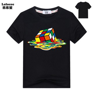 The Big Bang theory T Shirt Kids Magic Square Short sleeve Sheldon Cooper Tops Rubiks Cube Tee Shirt_02