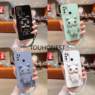 เคส Vivo V15 Pro เคส Vivo Y50 เคส Vivo Y30 Y30i เคส Vivo Y7S Case Vivo Y9S Case Vivo Y51 Y53S Case Vivo Y33 Y31 Case Vivo S1 Pro Case Vivo Y33S Y75 Case New Cute Rabbit Bracket Mobile Softcase Phone Cover Case With Rope ใหม่ กระต่ายน่ารัก ตัวยึด