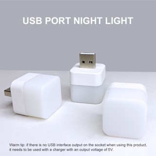 1 ชิ้น led แบบพกพา ไฟกลางคืน Mini USB ปลั๊ก พาวเวอร์แบงค์ ชาร์จหนังสือ ไฟอ่านหนังสือ ทรงกลม ขนาดเล็ก โคมไฟป้องกันดวงตา โคมไฟตั้งโต๊ะ Plug And Play หลอดไฟ led