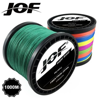 Jof100m-1000m สายเอ็นตกปลา PE 0.18-0.5 มม. 22-80 ปอนด์ แข็งแรงมาก สําหรับตกปลาคาร์พ