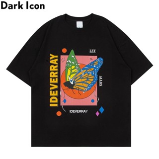 เสื้อยืดคุณจะไม่เสียใจDark Icon erfly T-shirt Men Women Round Neck Oversized Mens Tshirts Hiphop Tee Shirts Man Cl_04