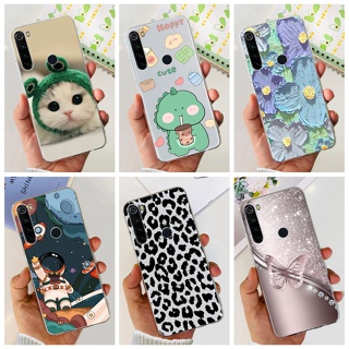 เคสโทรศัพท์มือถือซิลิโคน TPU แบบนิ่ม ลายไดโนเสาร์ และแมว สําหรับ Xiaomi Redmi Note 8 Note 8 Pro Note8 8Pro