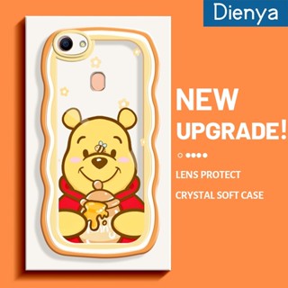 เคสโทรศัพท์มือถือแบบนิ่ม ใส กันกระแทก ลายการ์ตูนหมีพูห์น่ารัก หลากสี สําหรับ OPPO F5 F5 Plus F5 Youth F7