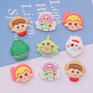 Toy Story Woody Buzz Lightyear การ์ตูนเรซิ่น เครื่องประดับ เคสโทรศัพท์ อุปกรณ์เสริมผม diy