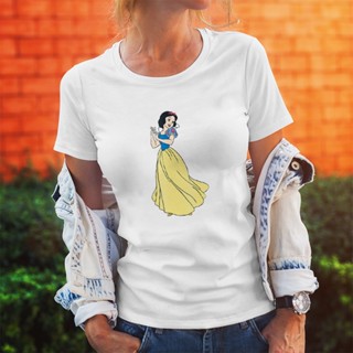 Snow White Princess Kawaii  Women T-shirts Summer New Products Trend Disney Color T Shirts Female_03