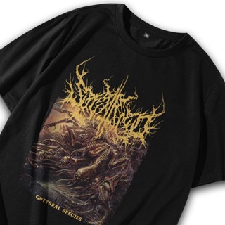 เสื้อยืด พิมพ์ลายวง Metal Splattered Guttural Species Outside Premium Vol 282