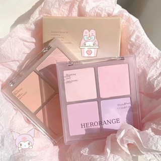 Herorange บลัชออนแต่งหน้า เนื้อแมตต์ กันน้ํา 4 สี