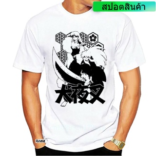 New Short Sleeve T-Shirt Inuyasha Anime Cartoon Printed Sesshoumaru Kikyo Higurashi Kagome A AcabhlEcjiie For Men_01