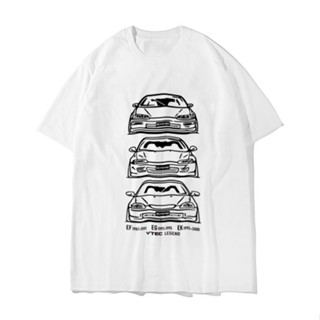 Attitude เสื้อยืด แขนสั้น พิมพ์ลายรถยนต์ EF EG6 EK9 VTEC JDM สไตล์ญี่ปุ่น สําหรับผู้ชาย