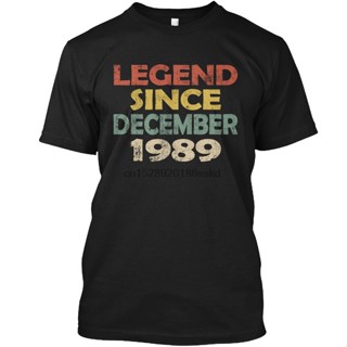 100% Cotton Men T Shirt Legend Since December 1989 30Th Birthday Tshirts Size XS TO 3XL_03