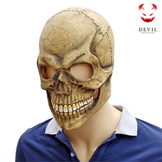 Mask หน้ากาก โกสต์ไรเดอร์ มัจจุราชรัตติกาล หัวกะโหลก กะโหลกผี ปีศาจ Ghost Rider Skull Devil Party Fancy Cosplay Cartoon