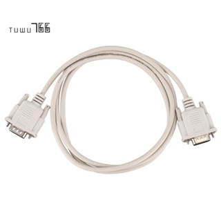 อะแดปเตอร์สายเคเบิ้ล สีเทาอ่อน 1.4 เมตร RS232 DB9 9 Pin Male to VGA Video 15 Pin Male