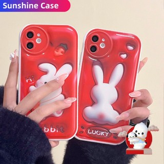 เคสโทรศัพท์มือถือ ลายกระต่าย 3D สําหรับ Vivo V25e Y35 Y16 Y22 Y21 Y20 Y21s Y33s Y12s Y12A Y22s Y02 Y02s Y15A Y15s Y17 Y15 Y12 Y11 Y20i Y20s Y50 Y30 Y1s Y91C V23e V21e