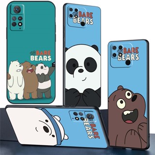 เคสโทรศัพท์มือถือซิลิโคน TPU แบบนิ่ม ลาย BS96 We Bare Bears สําหรับ Redmi 10 Power 11 Prime 5G 12C A1 A1+ K50 Ultra K60 Pro K60E