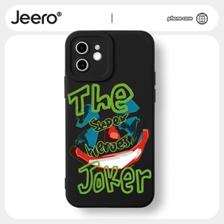 Jeero เคสไอโฟน เคสซิลิโคนนุ่มกันกระแทกน่ารักตลก เคสโทรศัพท์ Compatible for iPhone 14 13 12 11 Pro Max SE 2020 X XR XS 8 7 6 6S Plus พลัส HFF2502