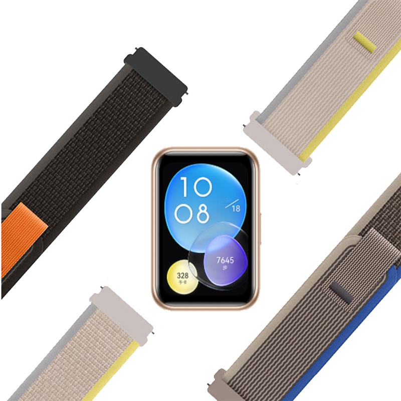 สายนาฬิกาข้อมือไนล่อน พร้อมตัวเชื่อมต่อ สําหรับ Huawei Watch Fit 2 Fit2 Fit