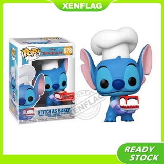 Funko Pop Lilo &amp; Stitch 978# ฟิกเกอร์ Stitch As Baker ของเล่น ของขวัญ สําหรับสะสม