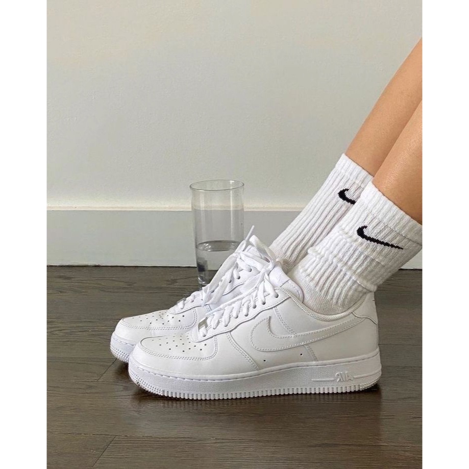 Sพร้อมส่ง รองเท้า Nike Air Force 1 '07 white/white แต่งตัวง่าย ของแท้100%