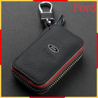 Ford ซองใส่กุญแจโลโก้รถ ซองหนังใส่กุญแจ ที่ใส่กุญแจ ออแกไนเซอร์ กระเป๋าสตางค์