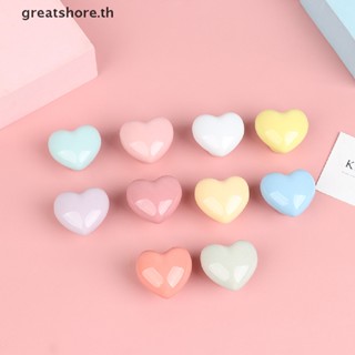 Greatshore มือจับประตูตู้เสื้อผ้า ลิ้นชัก เซรามิค ทรงกลม ลายการ์ตูน