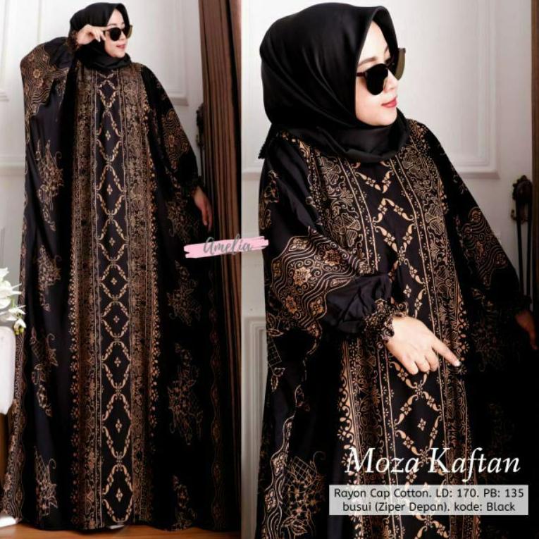 LATEST STOCK BILION KAFTAN MOZZA MAXY DRESS SUPER JUMBO LD 150 DASTER BATIK BUSUI FRONT ZIPPER GAMIS