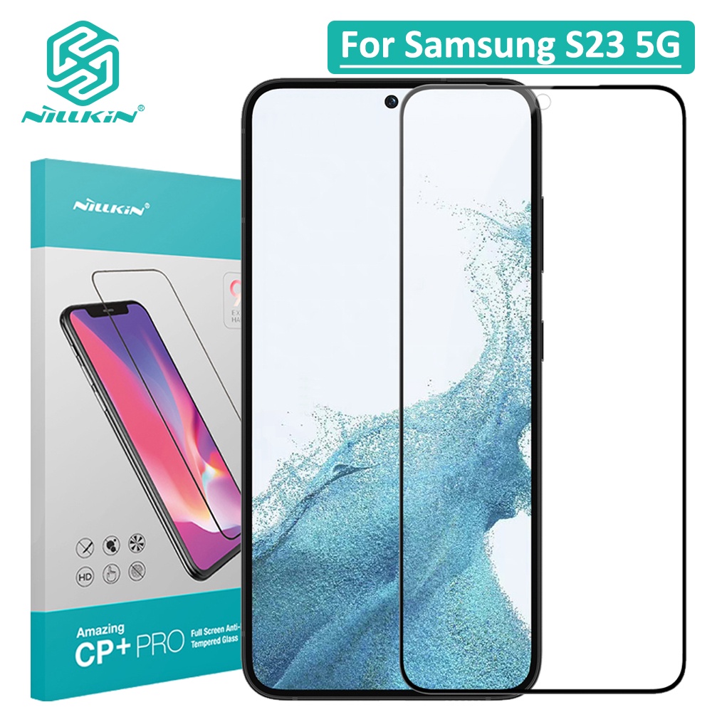 Nillkin ฟิล์มกระจกนิรภัยกันรอยหน้าจอ กันรอยนิ้วมือ กันแสงสะท้อน CP+ Pro 9H สําหรับ Samsung Galaxy S23