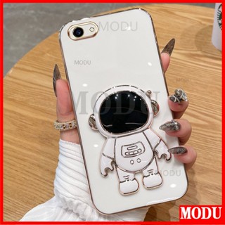 Modu เคสโทรศัพท์มือถือแบบนิ่ม ลายนักบินอวกาศ 3D พร้อมที่ตั้งวาง หรูหรา สําหรับ Vivo Y81 Y83