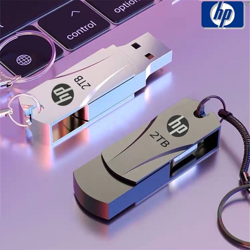 hp แฟลชไดรฟ์ 1TB  2TB USB 2.0 Flash Drive Pendrive High Speed Flash Disk แฟลชไดรฟ์โลหะ ความเร็วสูง ก