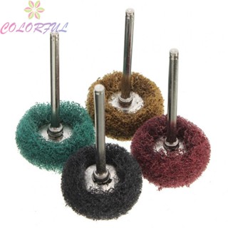 【COLORFUL】Grinding Wheel 10pc 3mm Shank Abrasive Wheel Buffing Brush Household Items