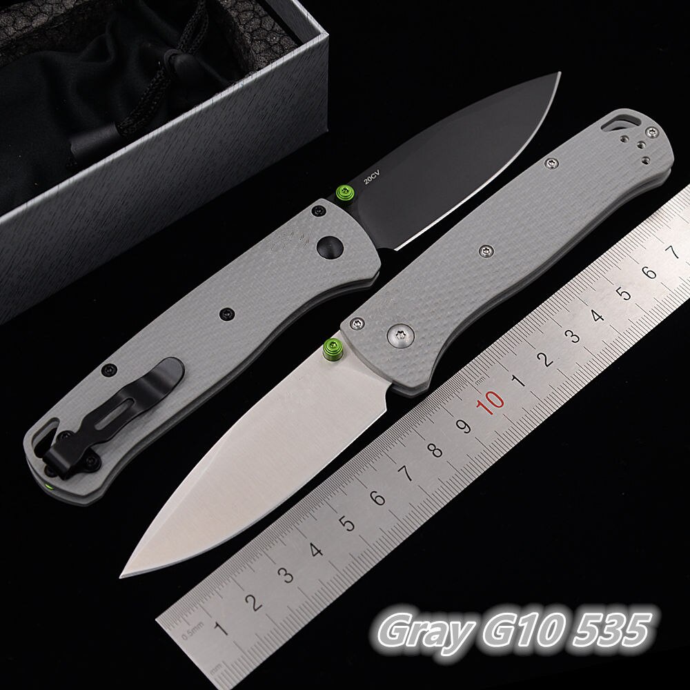 5jy JUFULE ใหม่สีเทา G10 Handle 535 Mark 20CV ใบมีดทองแดงเครื่องซักผ้าพับพ็อกเก็ต EDC เครื่องมือตั้ง