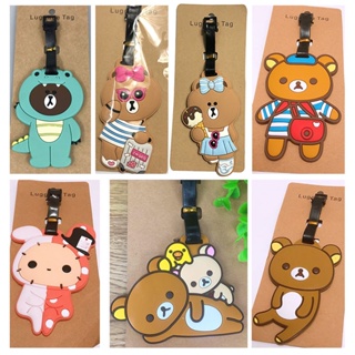 ป้ายแท็ก ลายการ์ตูนหมีน่ารัก  cartoon  luggage tag  animes boarding pass tag แท็กกระเป๋าเดินทาง แท็กกระเป๋า tag กระเป๋าเดินทาง ป้ายห้อยกระเป๋า ป้ายห้อยกระเป๋าเดินทาง ป้ายกระเป๋าเดินทาง