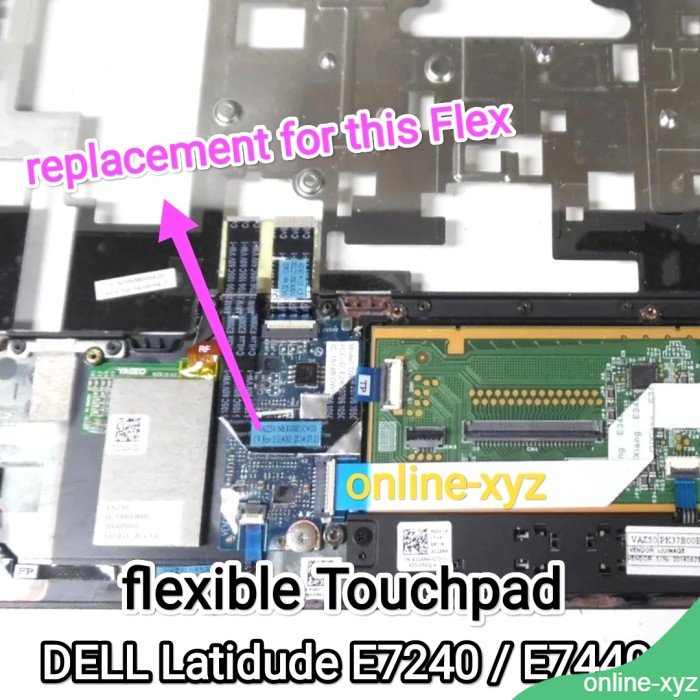 สายยืดหยุ่น Touchpad DELL Latitude E7240 E7440 7240 7440