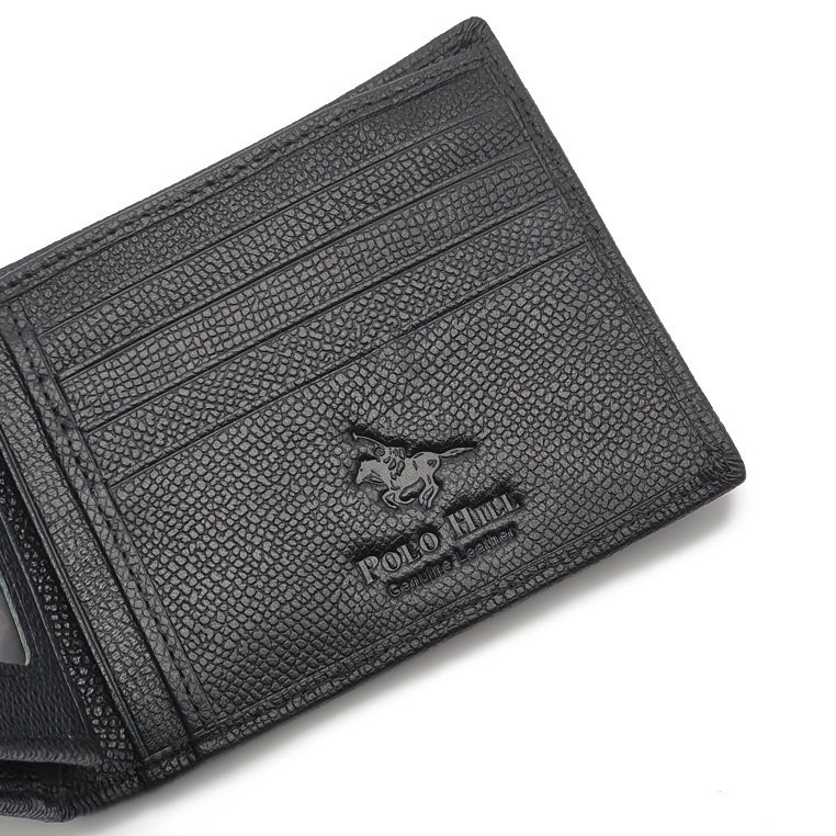 Polo HILL กระเป๋าสตางค์หนัง RFID Protected Business Bifold พร้อมกล่อง PMWS-MW301