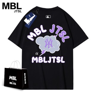 Mbl ผู้ชายและผู้หญิง คู่รัก ชุดหัว แขนสั้น หลวม กีฬา คอกลม เสื้อยืดลําลอง ฤดูใบไม้ผลิ และฤดูร้อน ใหม่ สตรีท_1