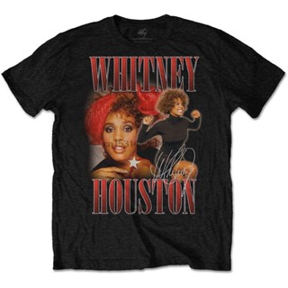 Gildan เสื้อยืดผ้าฝ้าย 100% พิมพ์ลาย Whitney Houston 90s Homage แนวสตรีท น้ําหนักเบา สีดํา สําหรับผู้ชาย JZ