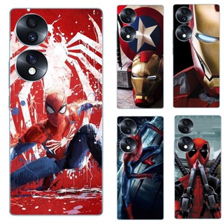 เคสโทรศัพท์ซิลิโคน TPU แบบนิ่ม ลายซุปเปอร์ฮีโร่ Marvel สําหรับ Huawei Honor 70