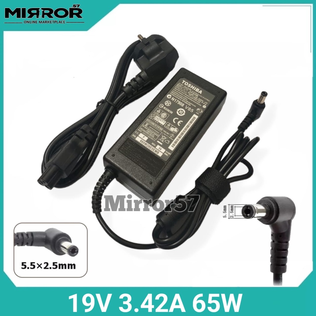 Toshiba Satellite C650 C650D C655 C655D อะแดปเตอร์แล็ปท็อป Toshiba 19V 3.42A 65W Charger
