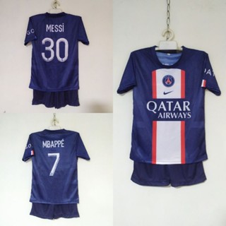 เสื้อกีฬาฟุตบอล PSG Messi สําหรับเด็ก