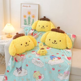 Klot Sanrio Purin หมอนตุ๊กตานุ่ม ตกแต่งรถ ตุ๊กตายัดไส้ หัวรถ หมอนเบาะ และผ้าห่ม เข็มขัดนิรภัย ป้องกันไหล่