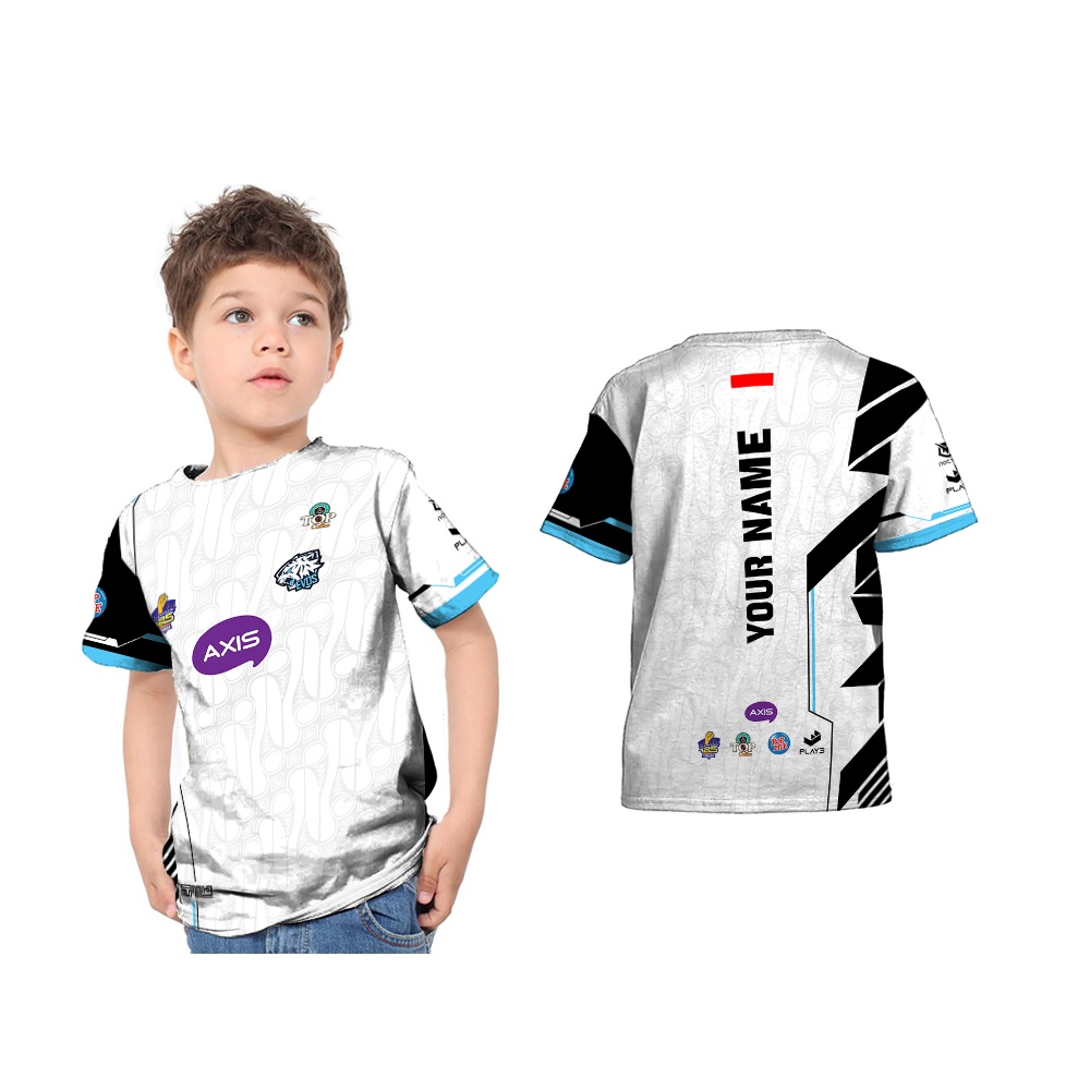 Evos E-Sport 2023 MPL Season 11 Away Custom Full Printing Jersey เสื้อยืดเด็ก