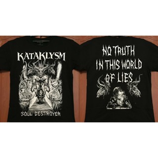 Summer New Mens Shirt Loose Cotton Round Neck Short Sleeves Kataklysm Soul Destroyer T-Shirt Death_01